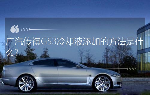 �V������GS3��sҺ���ӵķ�����ʲô��